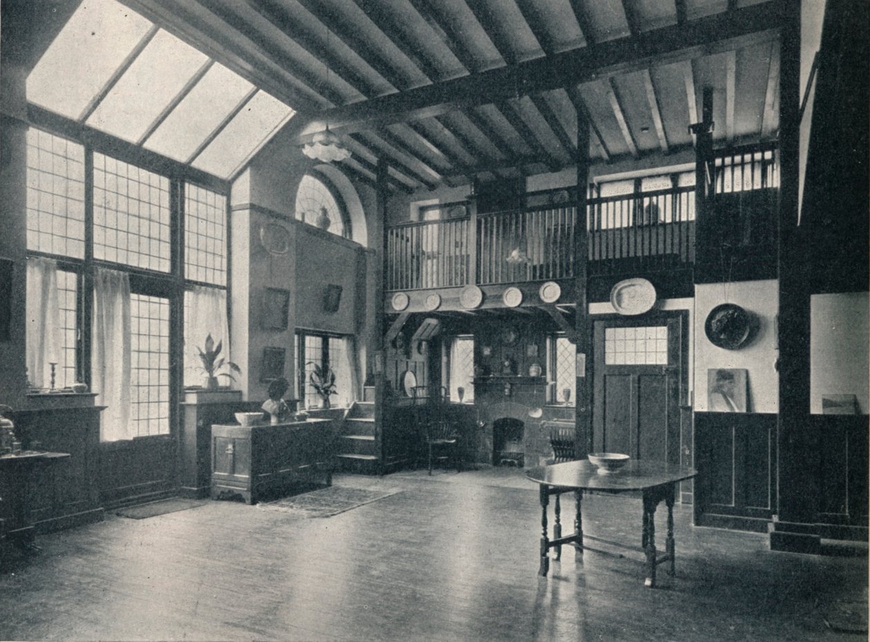 Uuden studioresidenssin päähuone Lennox Gardensissa, Kensingtonissa, vuonna 1911 tekijältä Unbekannt
