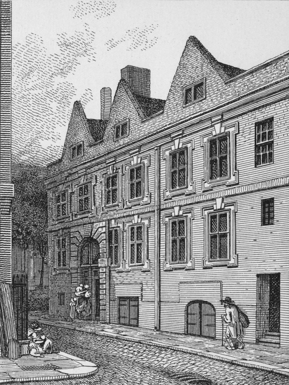 Pääsisäänkäynti Leathersellers Halliin, Lontoon City, 1801 1911 tekijältä Unbekannt