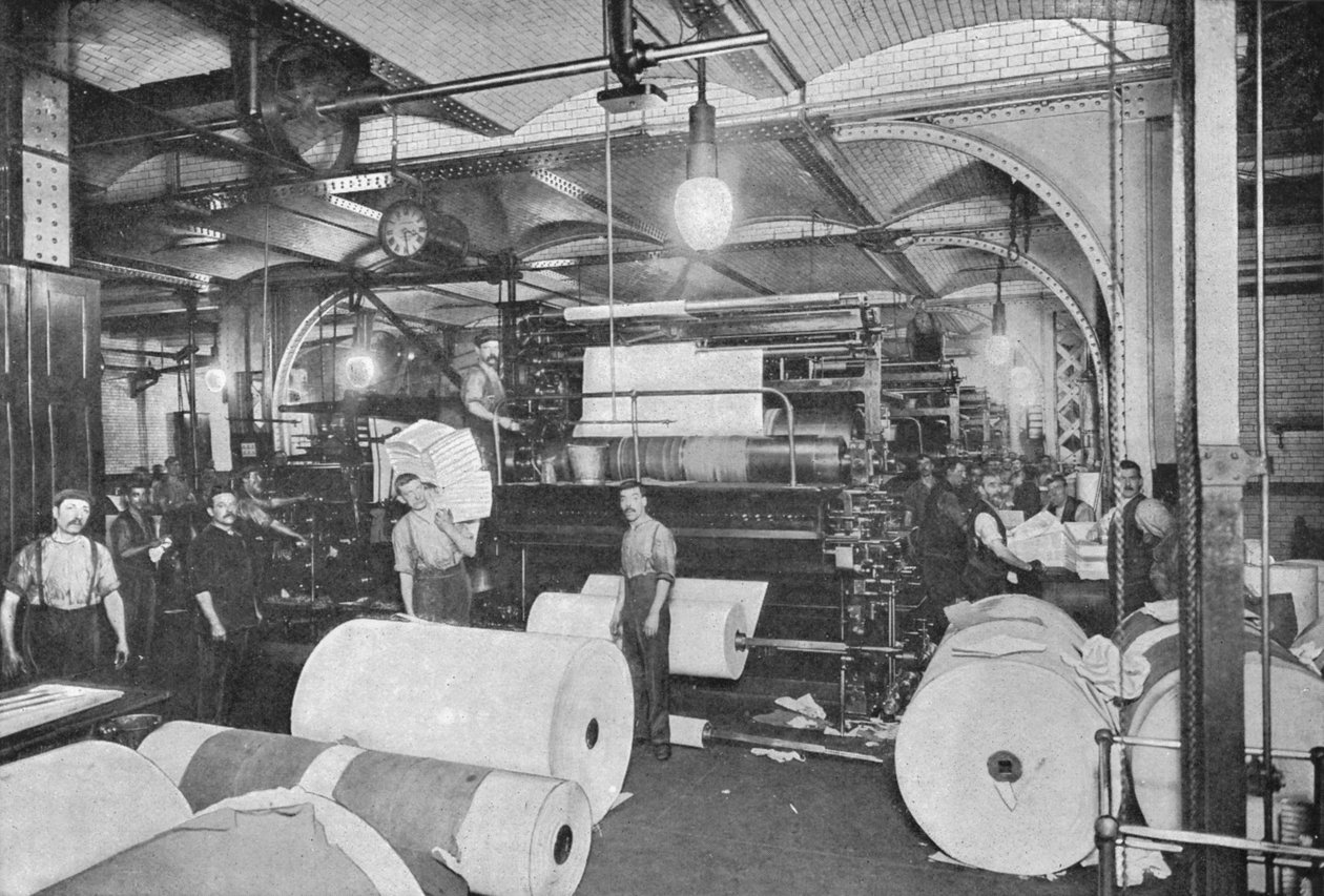 Daily Telegraph -sanomalehden painaminen, Lontoo, c1900 1903 tekijältä Unbekannt