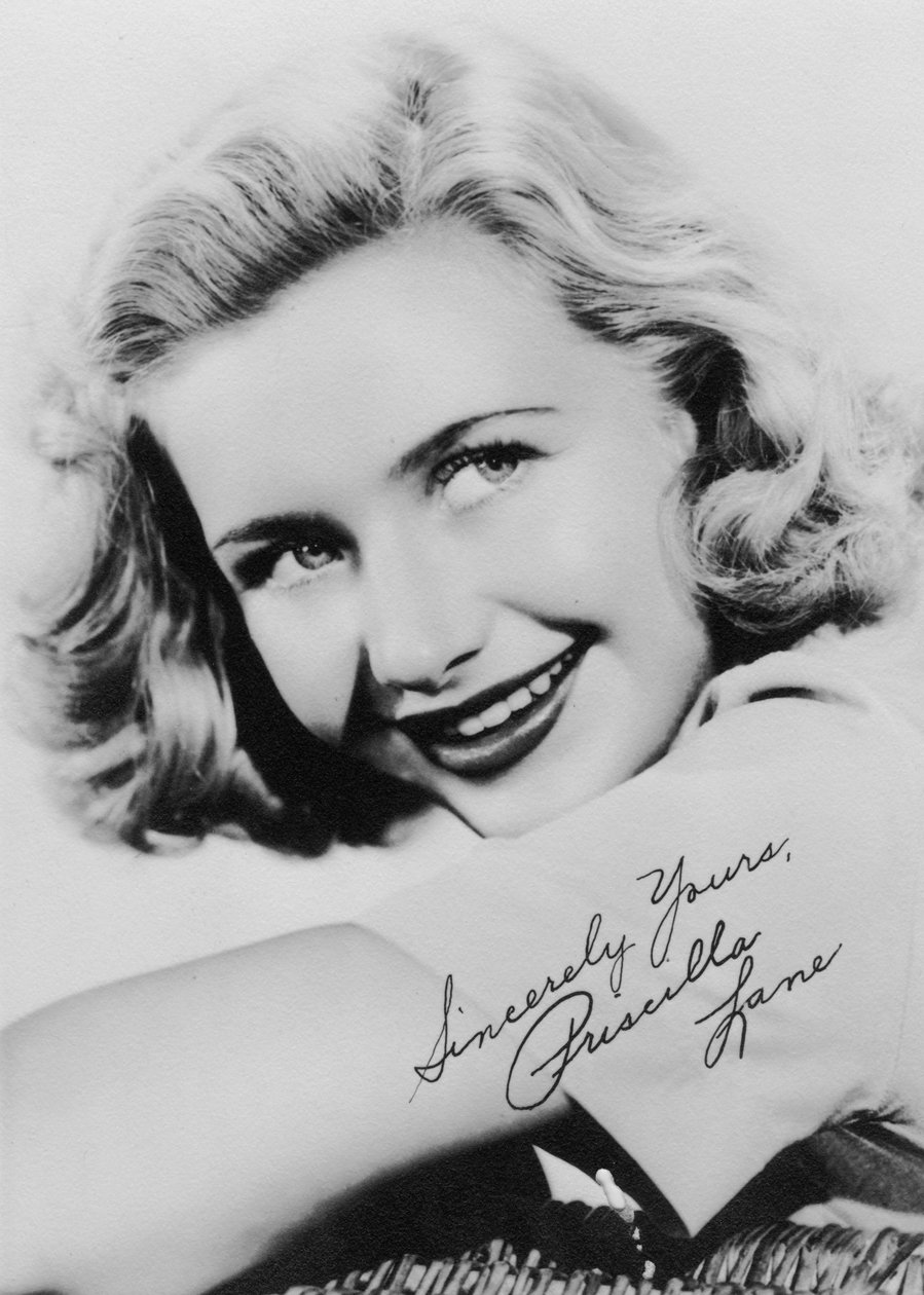 Priscilla Lane 1915-1995, yhdysvaltalainen näyttelijä ja laulaja, 1930-luku tekijältä Unbekannt