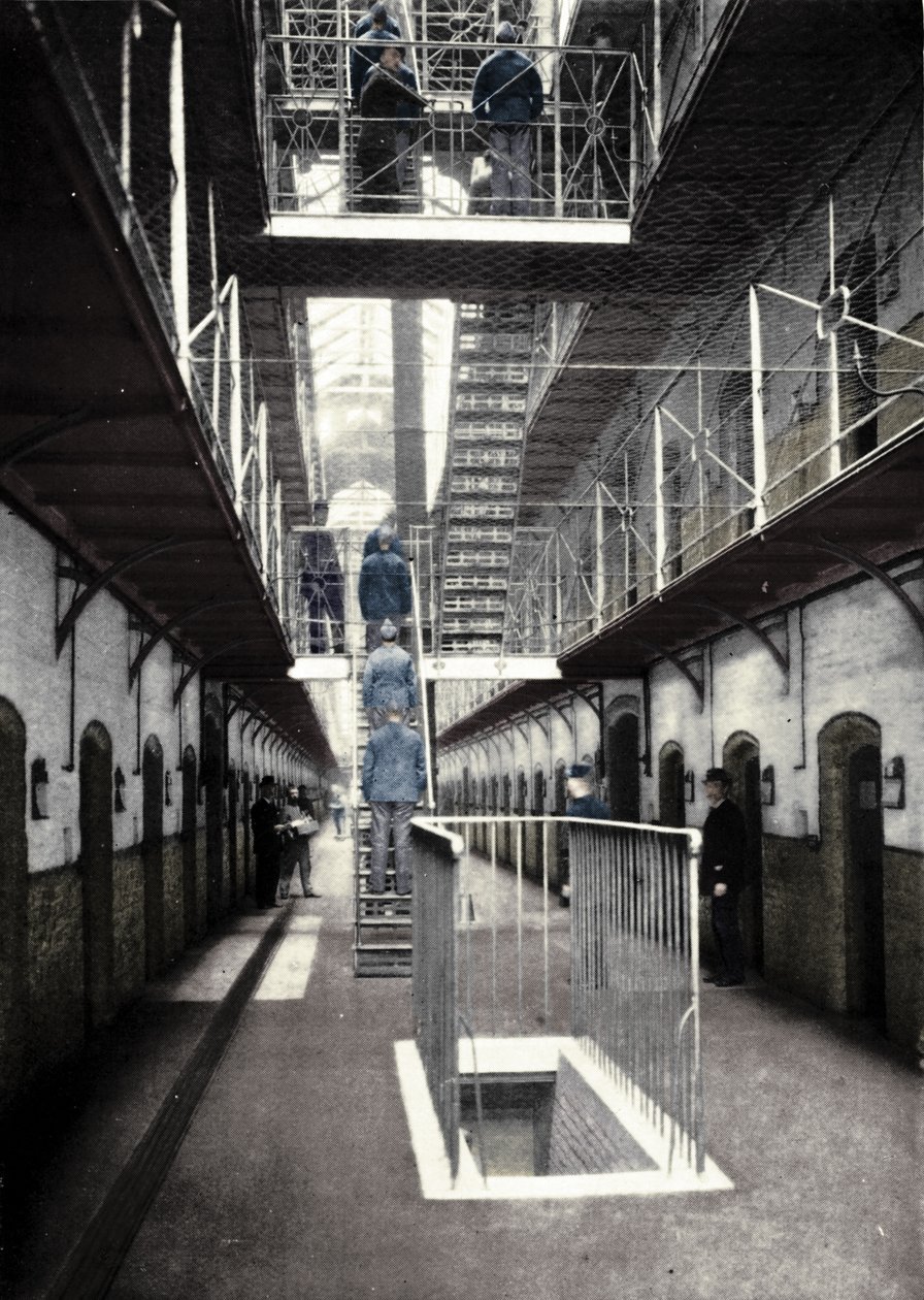 Illalliselle menevät vangit, Wormwood Scrubs Prison, Lontoo, c1903 1903 tekijältä Unbekannt
