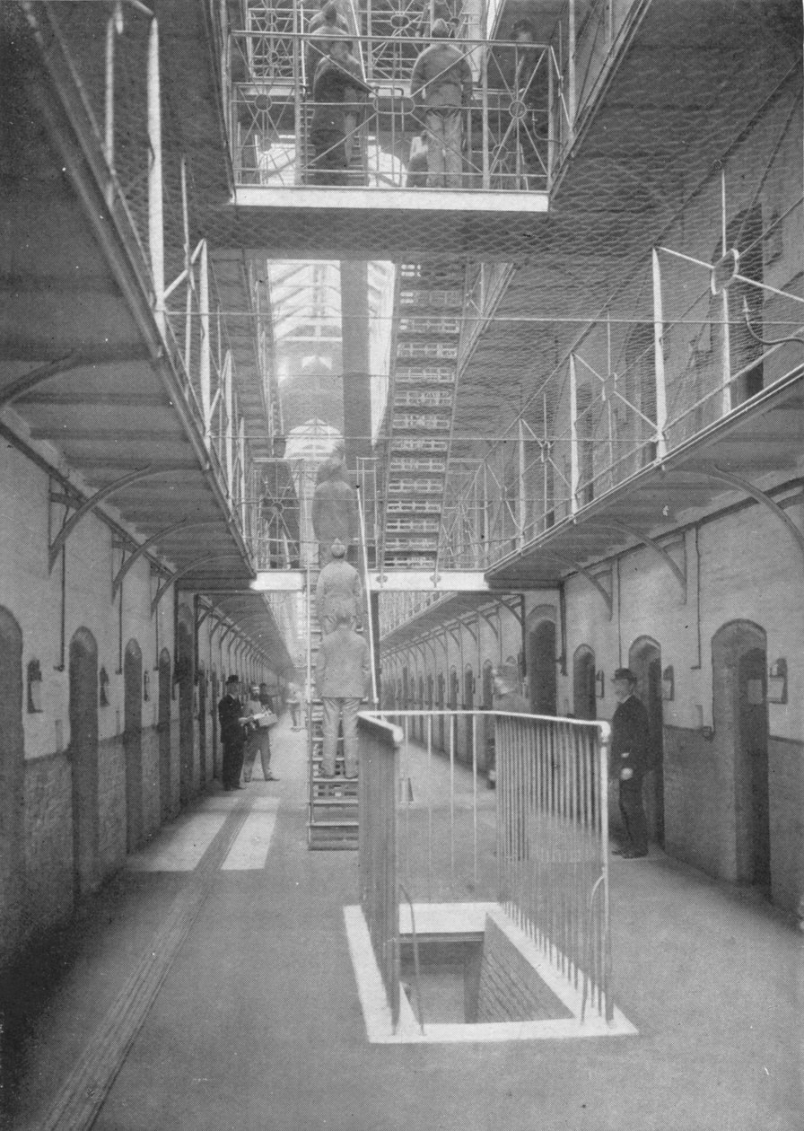 Illalliselle menevät vangit, Wormwood Scrubs Prison, Lontoo, c1903 1903 tekijältä Unbekannt