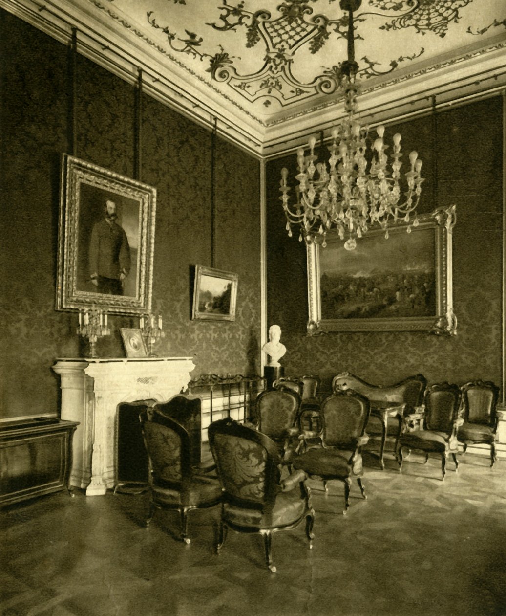 Keisari Franz Joseph I:n yksityinen toimisto Hofburgissa, Wienissä, Itävallassa, n. 1935. tekijältä Unbekannt