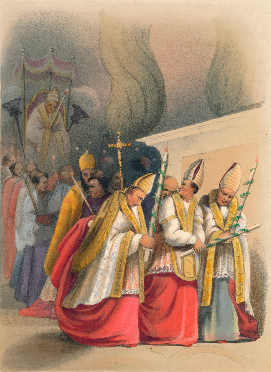 Kynttilänpäiväkulkue, 1800-luku tekijältä Unbekannt