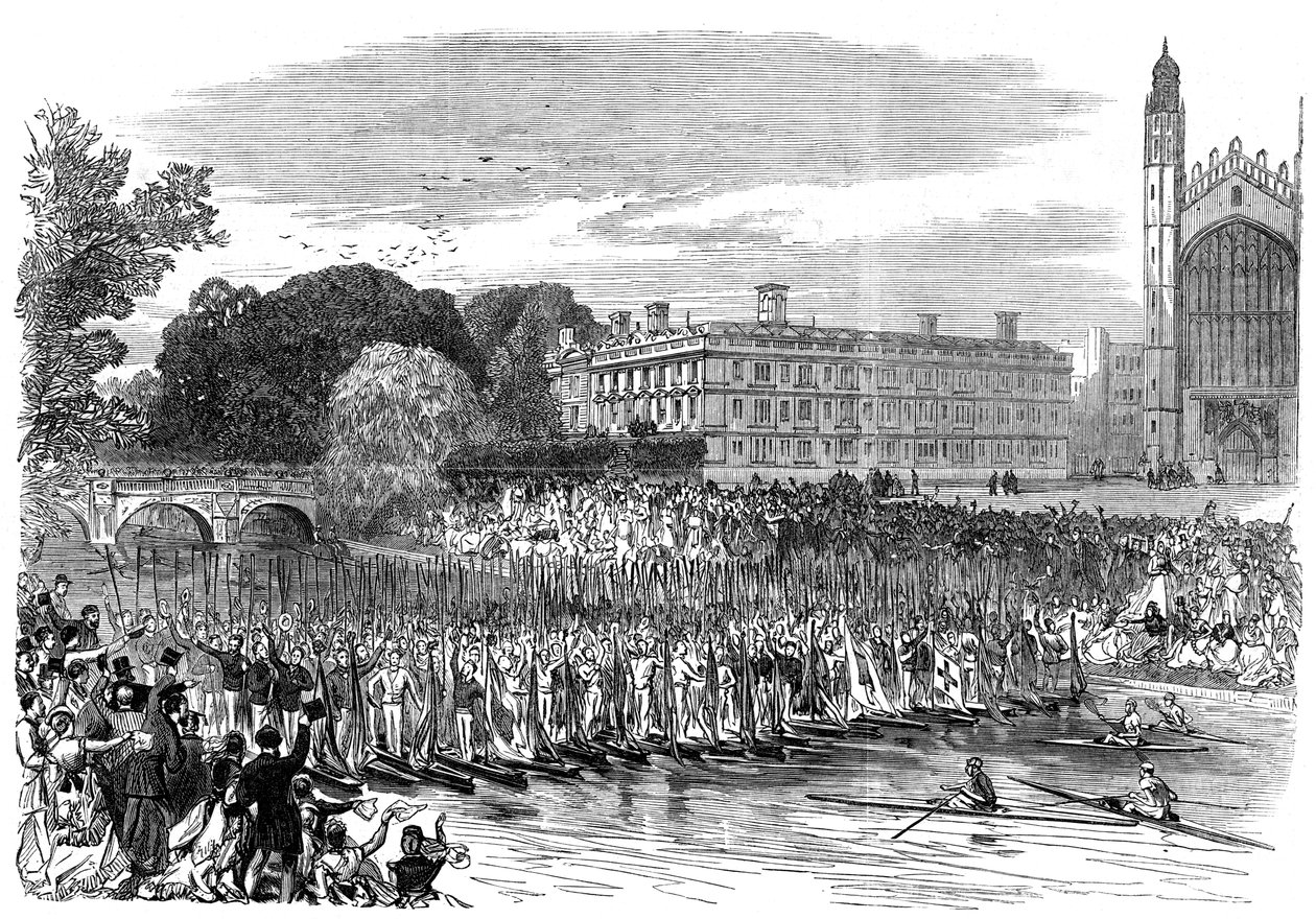 Veneiden kulkue Cambridgessä, 1870 tekijältä Unbekannt