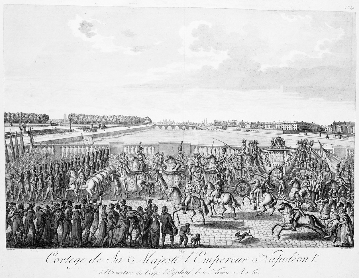Majesteetin keisari Napoleonin kulkue 1., vuosi 13, n. 1800-1820 tekijältä Unbekannt