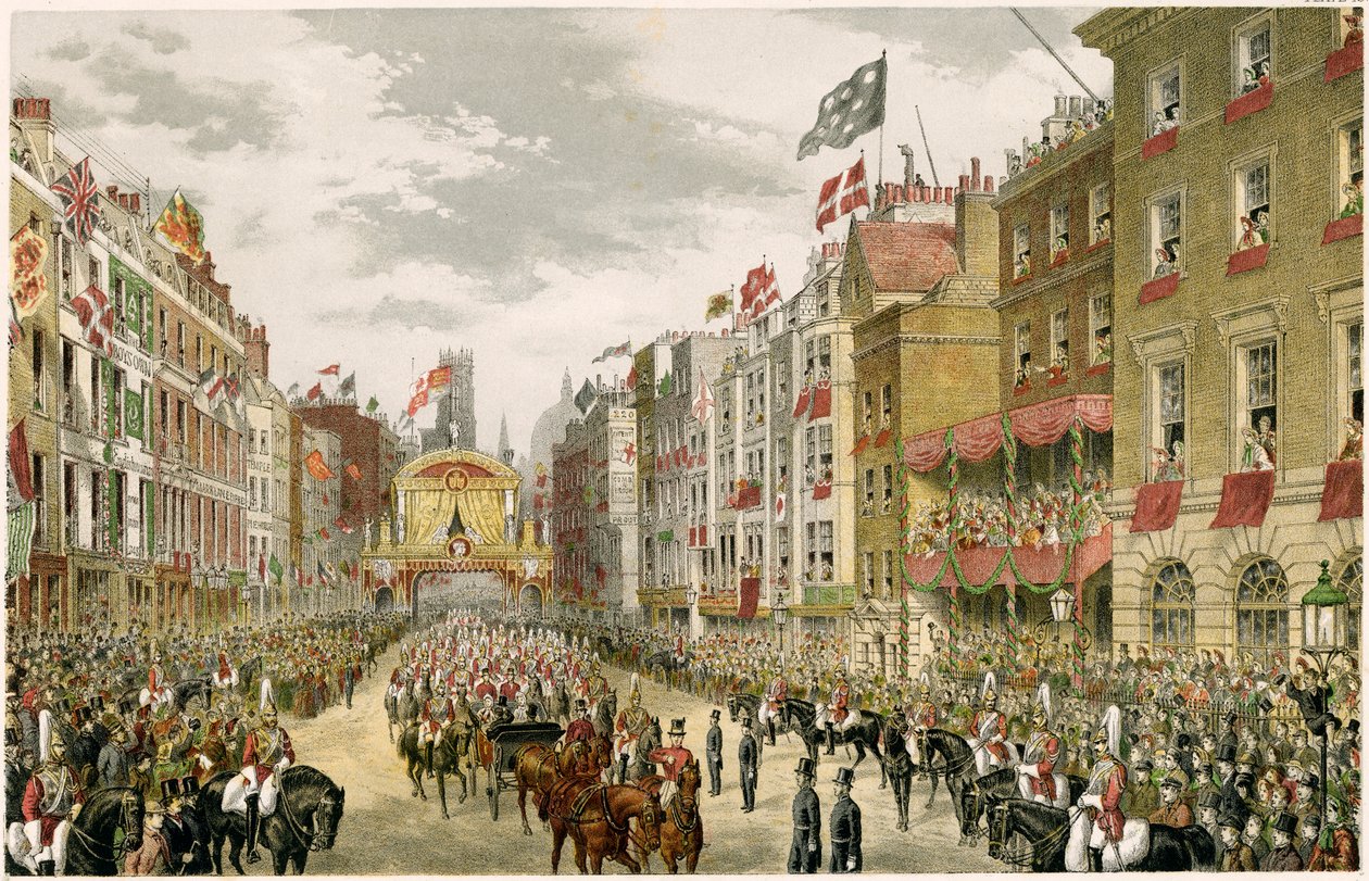 Procession on the Strand, Westminster, Lontoo, 1863 tekijältä Unbekannt