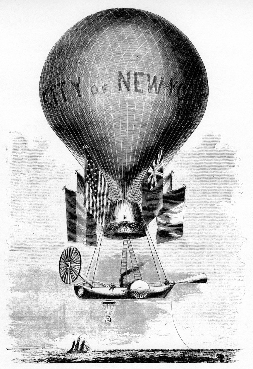 Professori Lowes Balloon, c1859 tekijältä Unbekannt