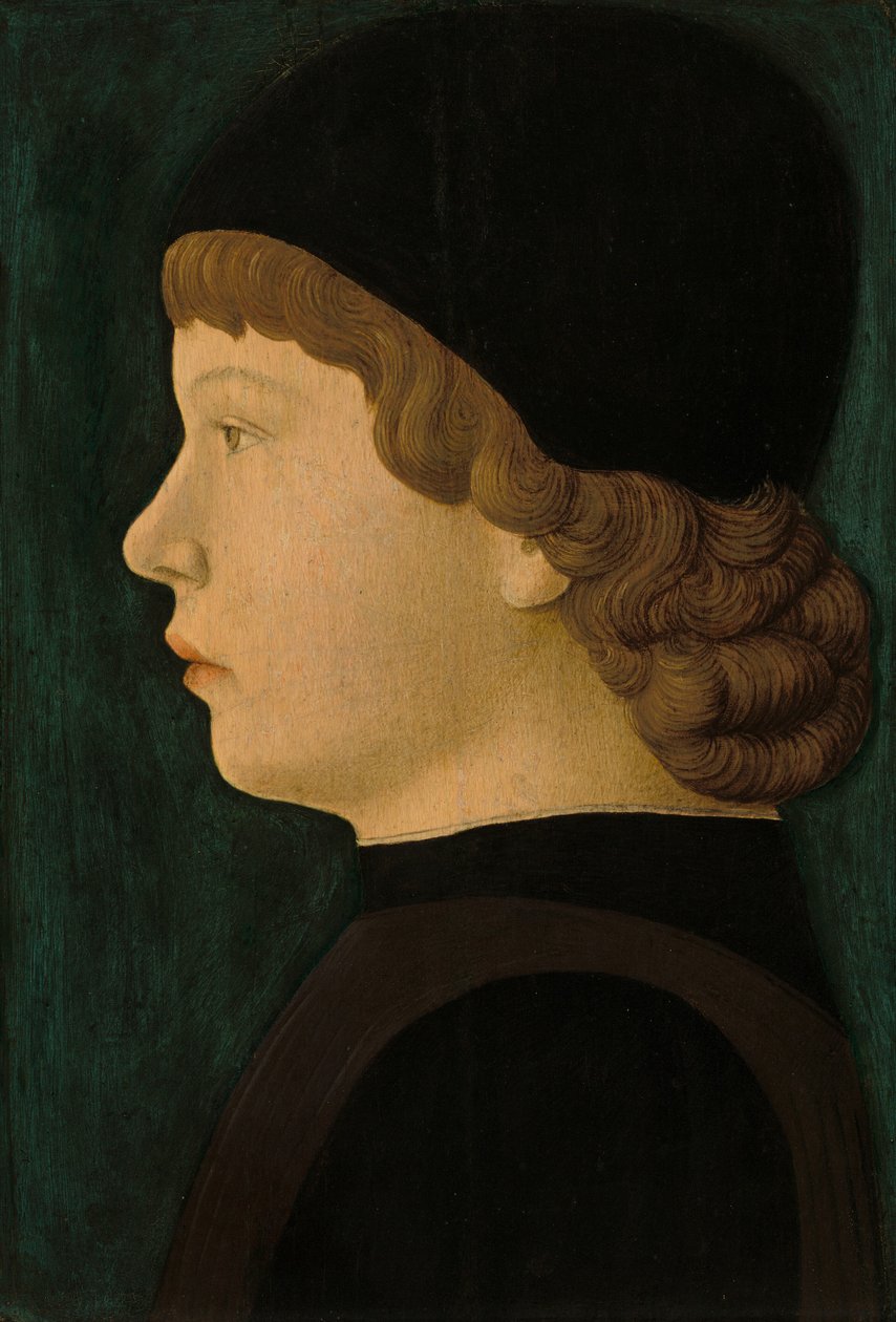 Pojan profiilimuotokuva, c. 14601470. tekijältä Unbekannt
