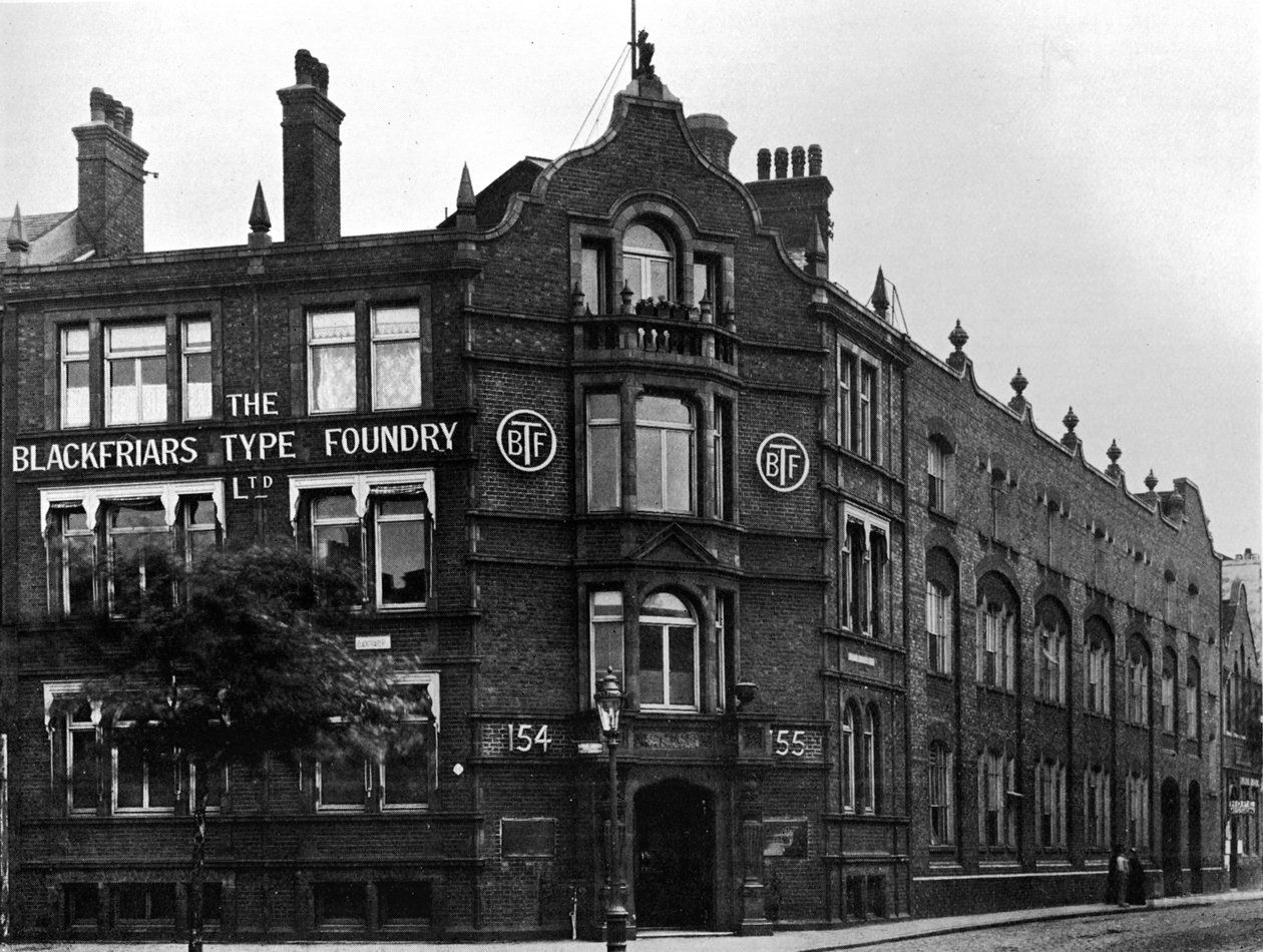 Tyyppivalimon edistyminen - The Blackfriars Type Foundry, 1909. tekijältä Unbekannt