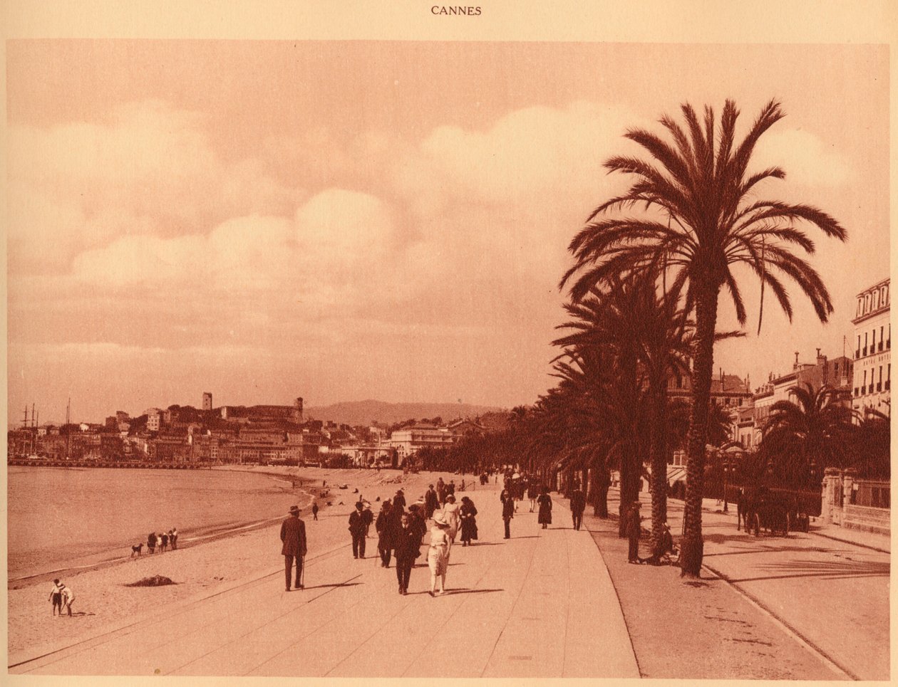 Promenade de la Croisette ja Mont Chevalier, Cannes, 1930. tekijältä Unbekannt