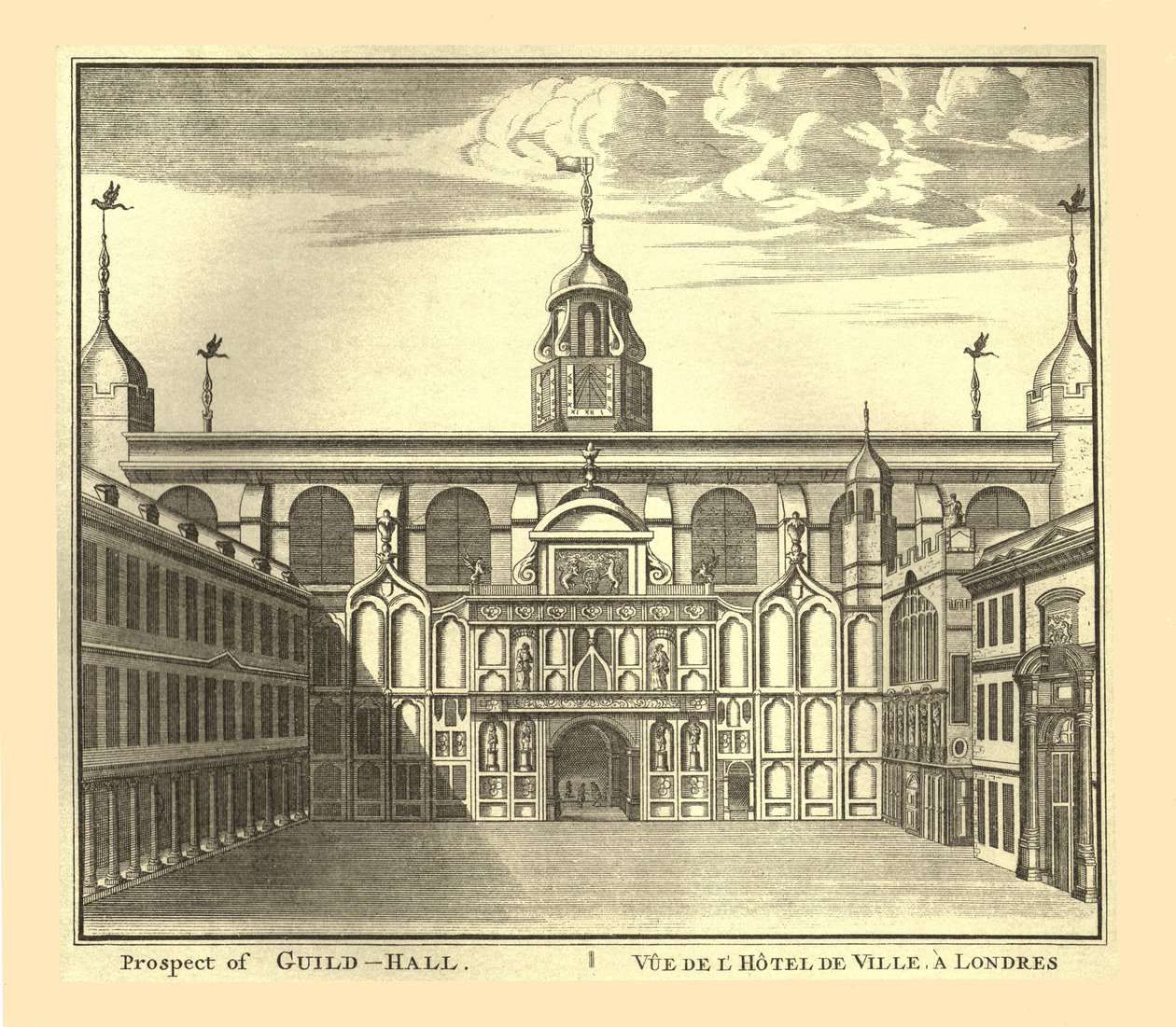 Prospect of the London Guildhall, 1886. tekijältä Unbekannt