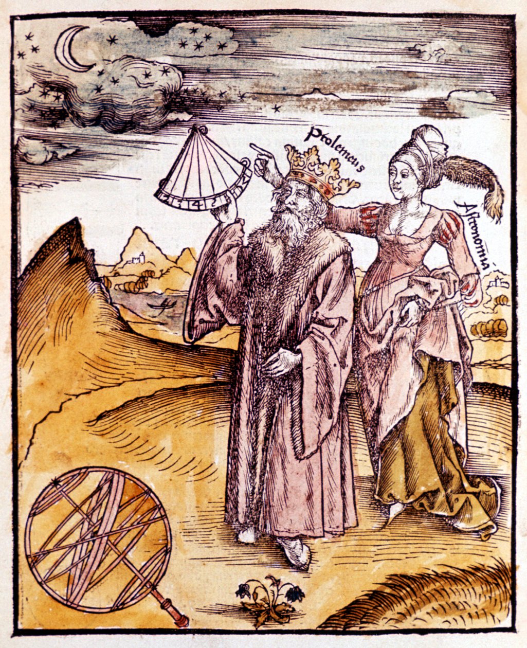 Ptolemaios, Aleksandrian kreikkalainen tähtitieteilijä ja maantieteilijä, 1508 tekijältä Unbekannt