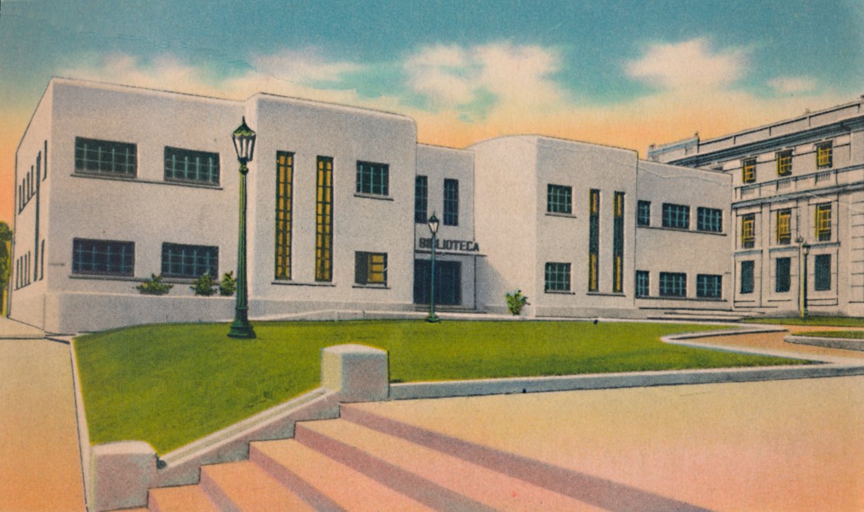 Julkinen kirjasto, Barranquilla, 1940-luku tekijältä Unbekannt