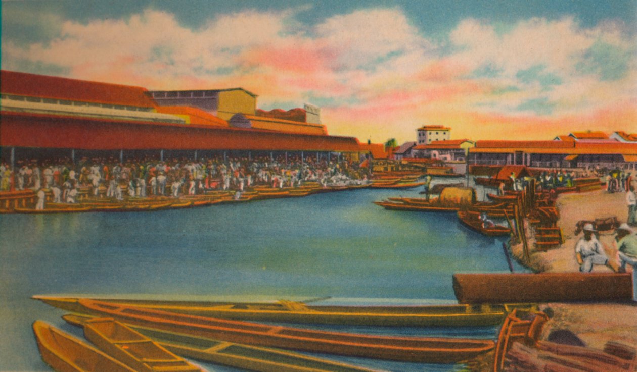 Julkinen markkinat, Barranquilla, 1940-luku tekijältä Unbekannt