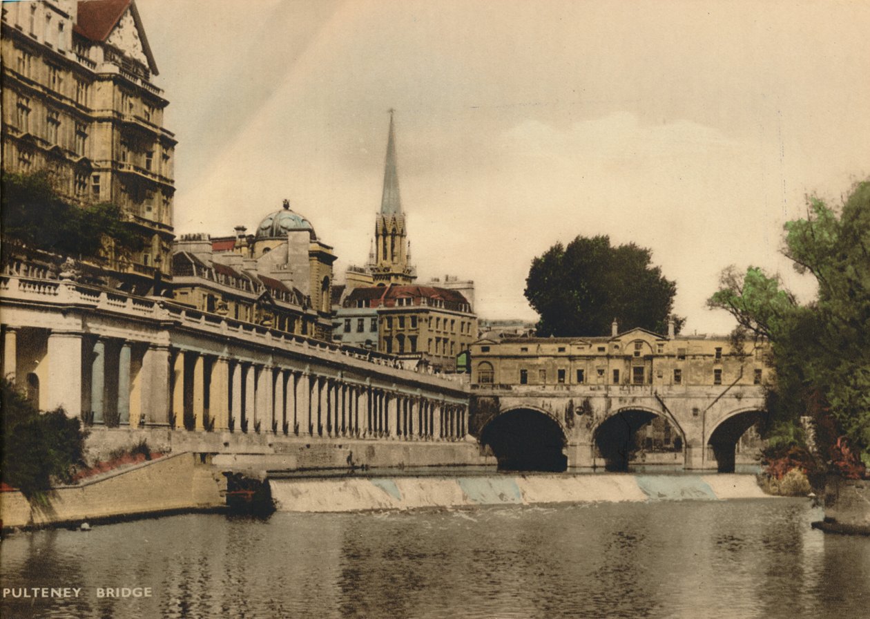 Pulteney Bridge, Bath, Somerset, 1925 tekijältä Unbekannt