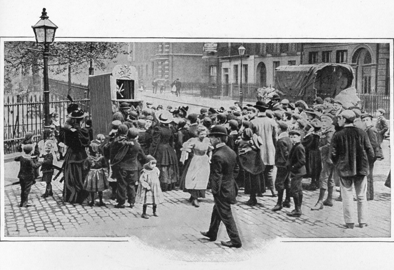 Punch and Judy show, Lontoo, 1903 1903 tekijältä Unbekannt