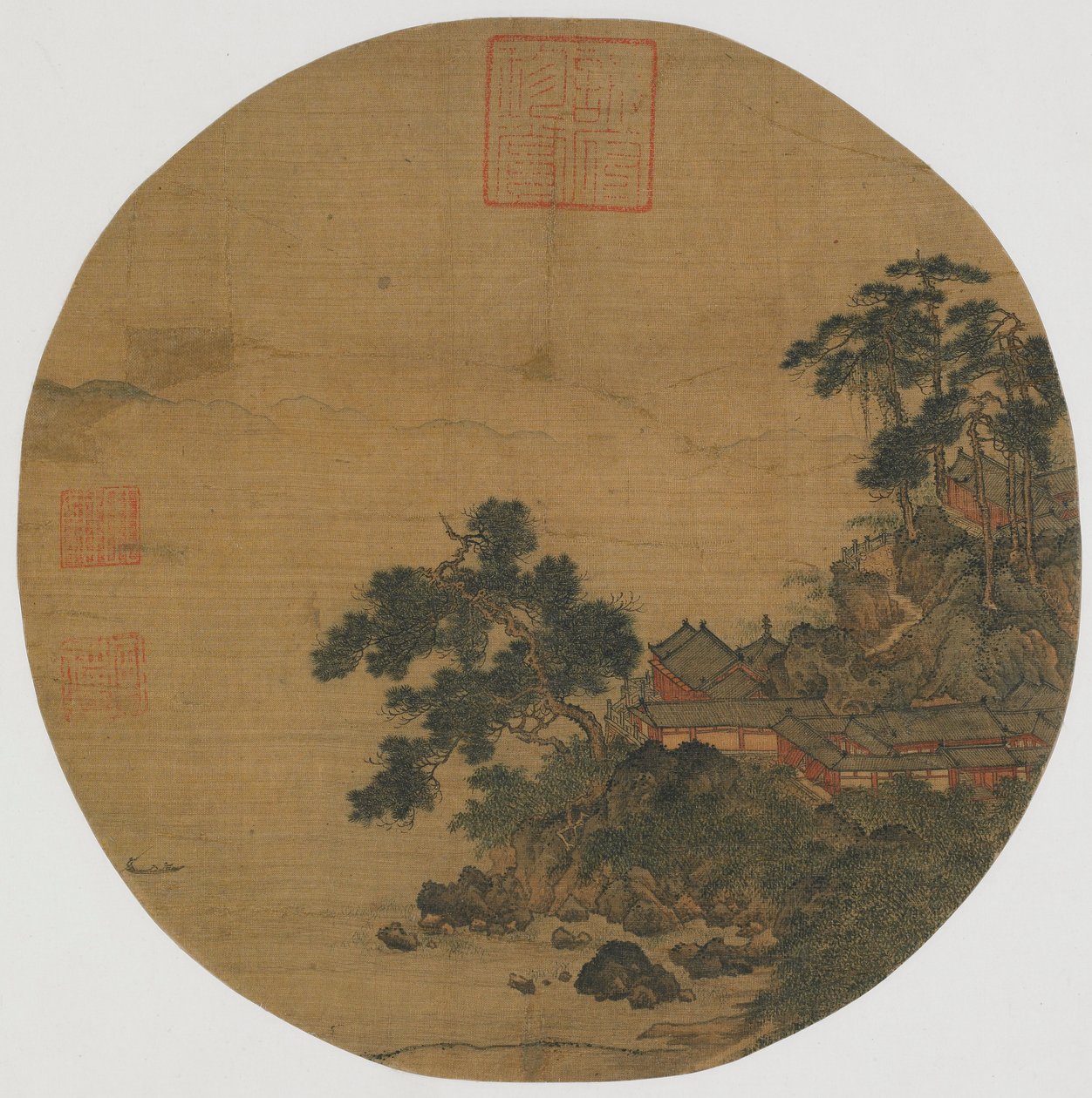 Pure Sanctuary ja mäntykasvuiset portaat, Ming-dynastia, 1400-1500-luku. tekijältä Unbekannt