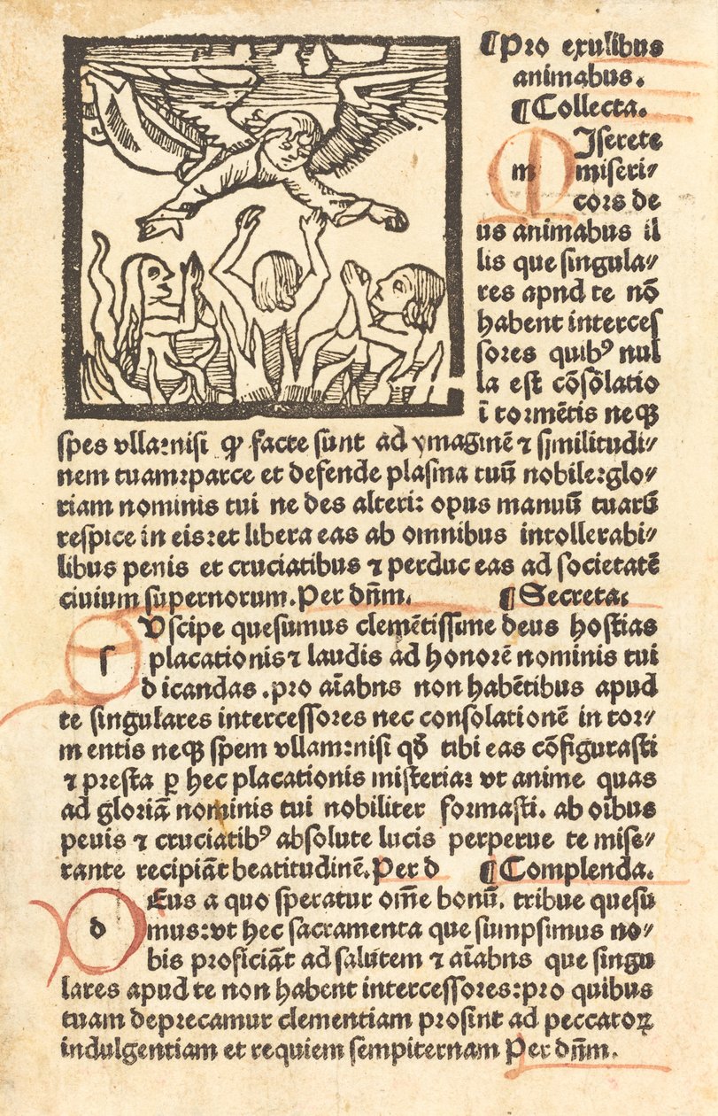 Kiirastule, c. 1500. tekijältä Unbekannt