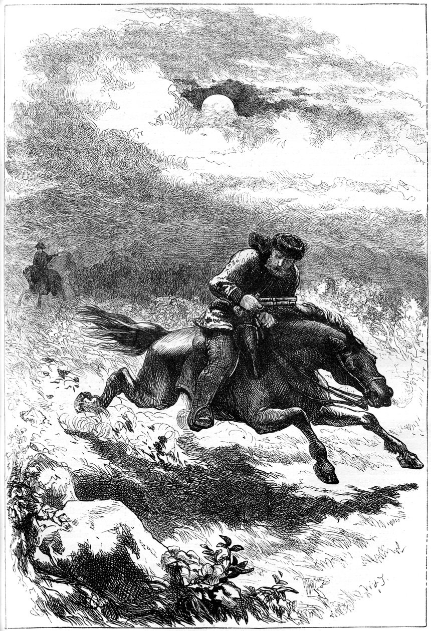 Partiolaisen Paul Reveren takaa-ajo, 1775 c1880 tekijältä Unbekannt