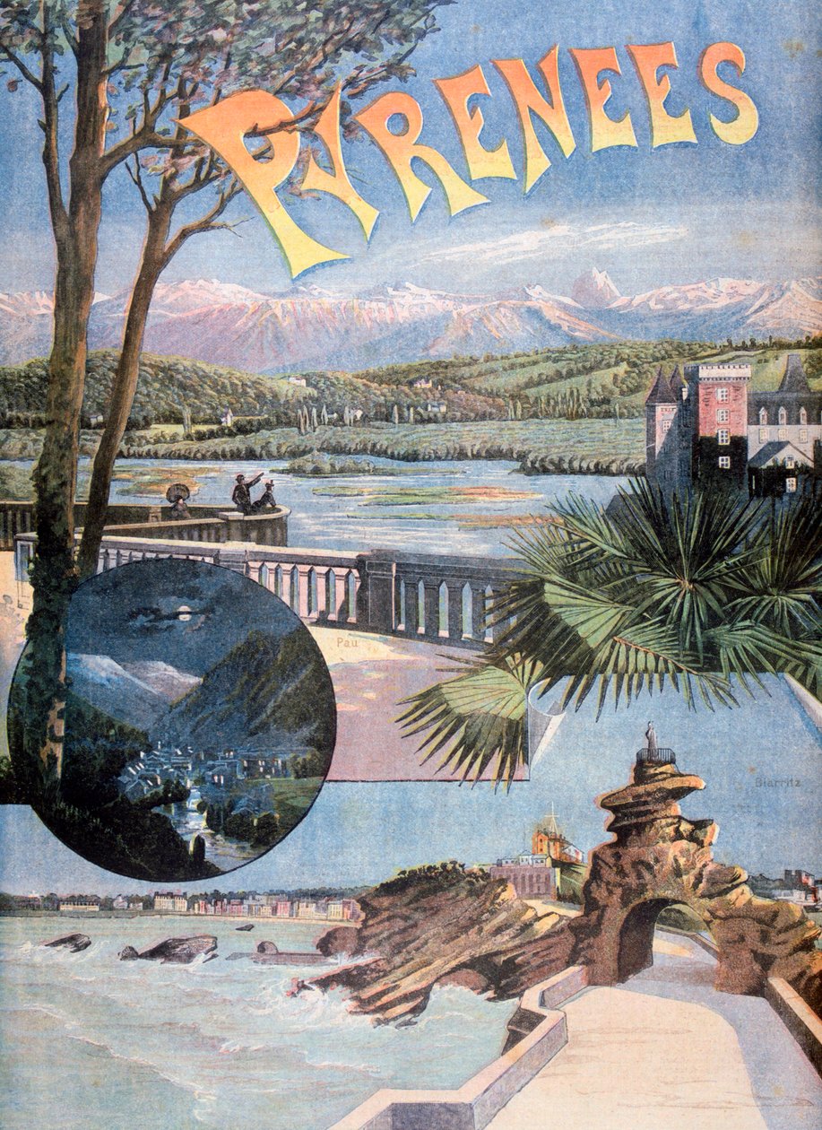 Pyreneet, 1894 tekijältä Unbekannt