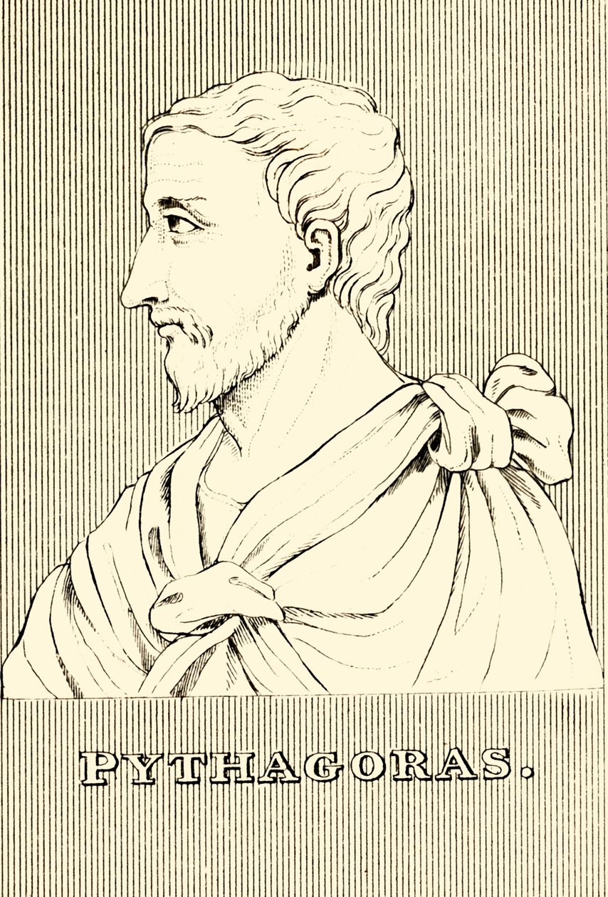 Pythagoras, n. 570-c 495 eKr., 1830. tekijältä Unbekannt