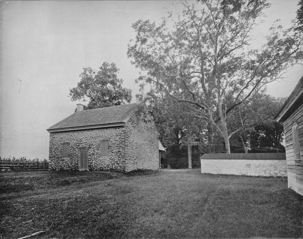Quaker Meeting House, Battlefield of Princeton, New Jersey, 1897. tekijältä Unbekannt