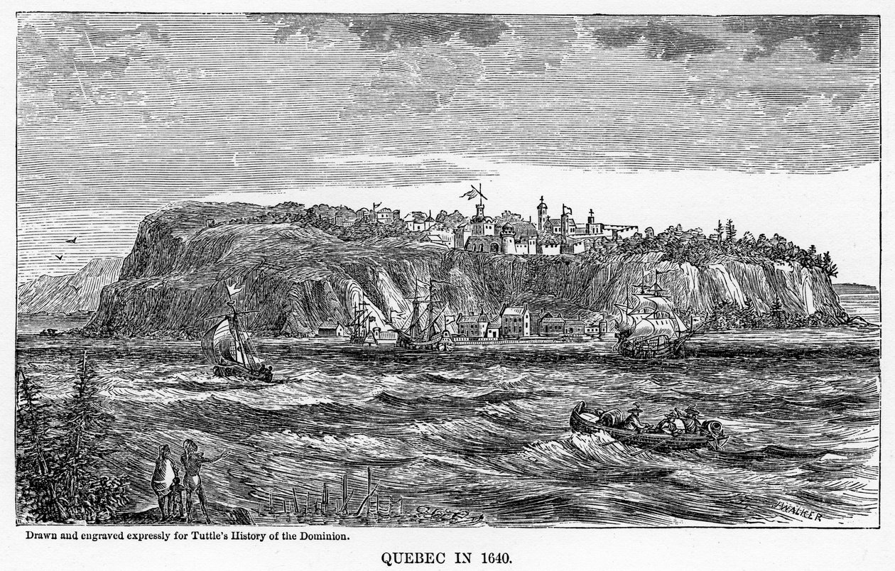Quebec 1640, 1877 tekijältä Unbekannt