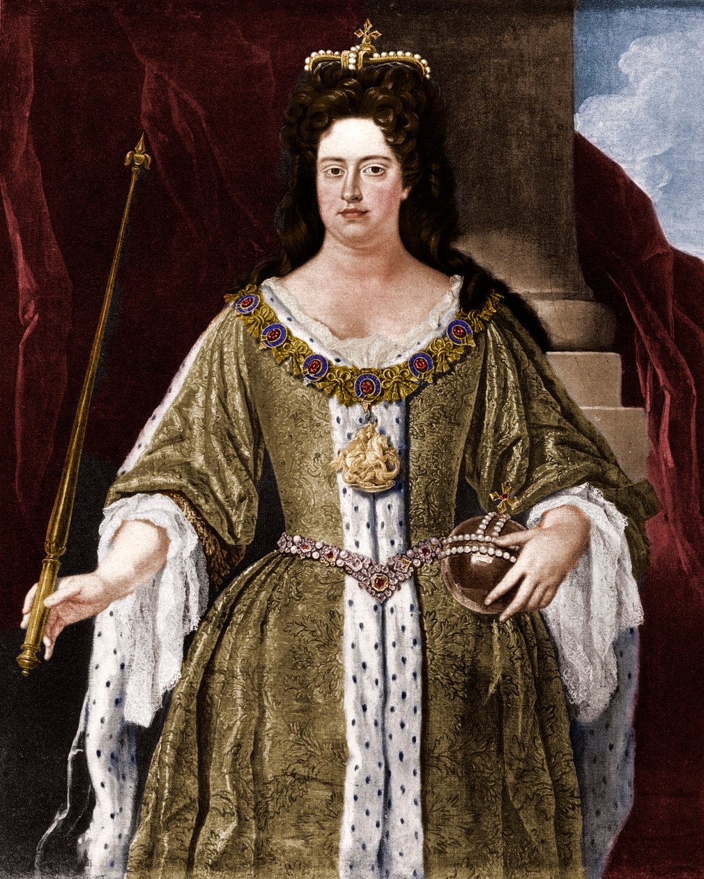 Kuningatar Anne, c1702 1906. tekijältä Unbekannt