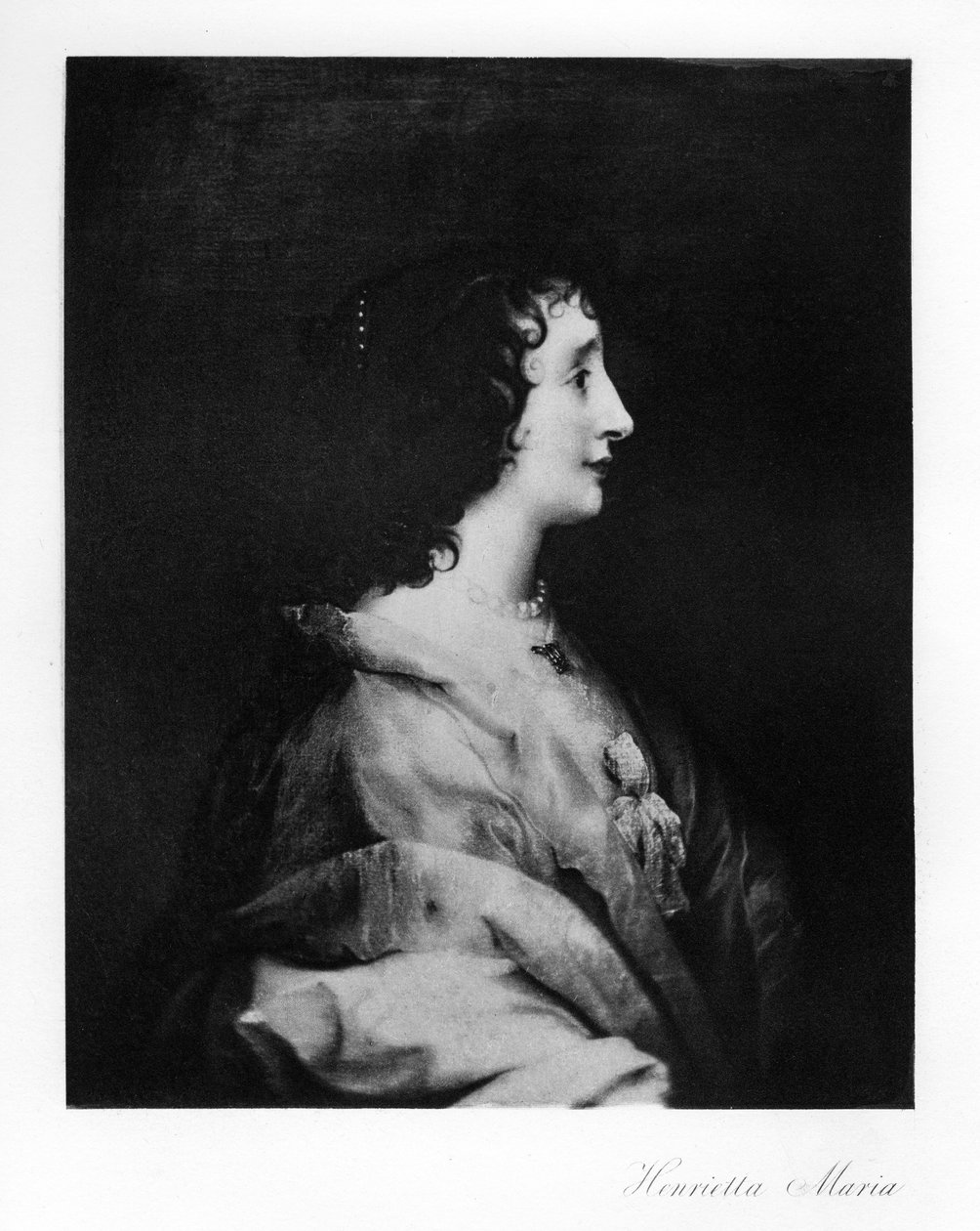 Kuningatar Henrietta Maria, Englannin, Skotlannin ja Irlannin kuningatar puoliso, 1907 tekijältä Unbekannt