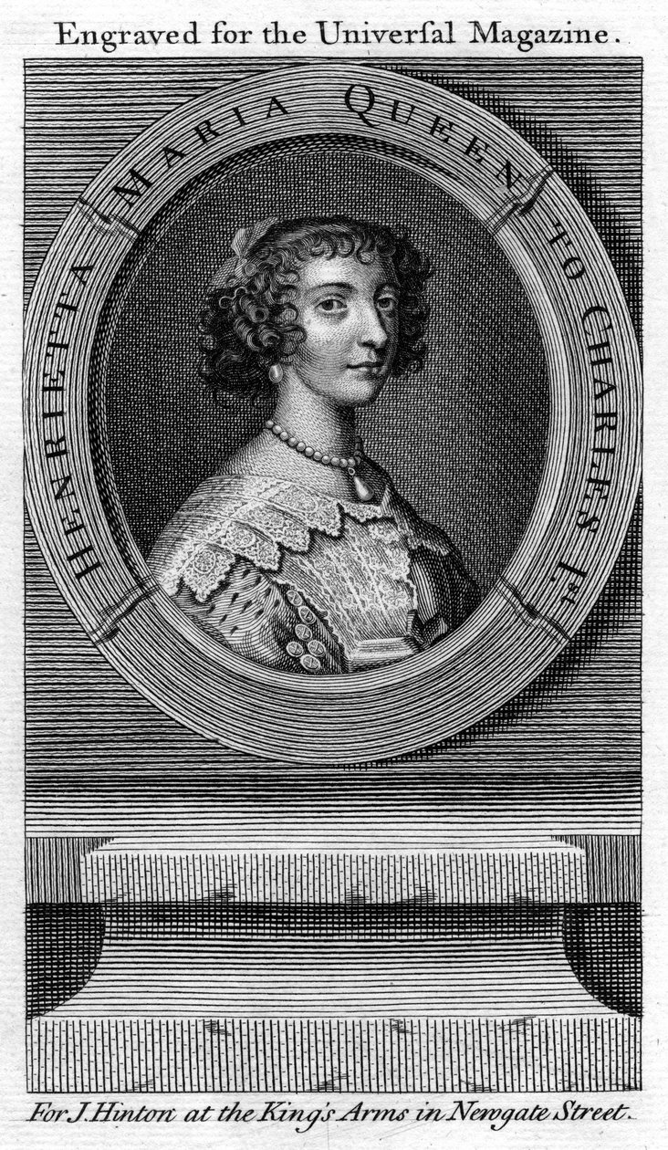 Kuningatar Henrietta Maria, Kaarle I:n kuningatar puoliso tekijältä Unbekannt
