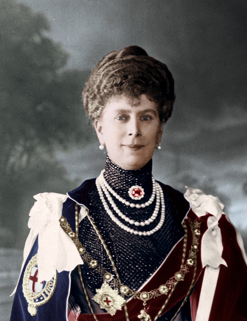 Queen Mary, Yhdistyneen kuningaskunnan kuninkaan Yrjö V:n puoliso, 1910-luku tekijältä Unbekannt
