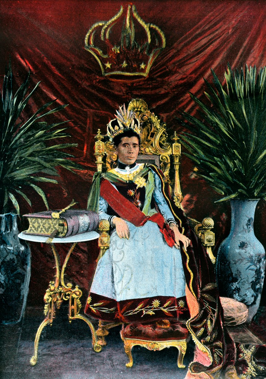 Madagaskarin kuningatar Ranavalona Manjaka III, noin 1880-luku tekijältä Unbekannt