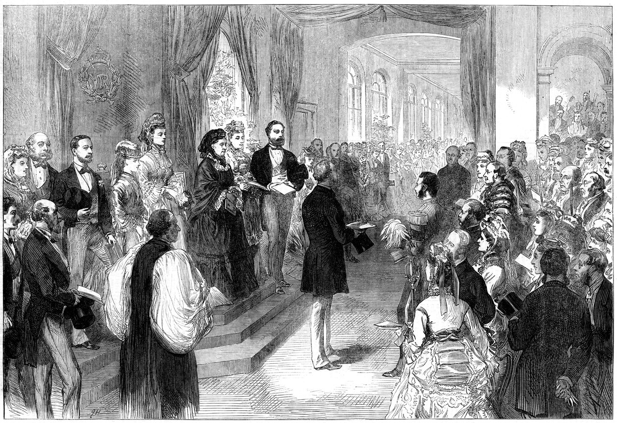 Kuningatar Victoria 1819-1901 avasi St Thomasin sairaalan Lontoossa, 1871 tekijältä Unbekannt