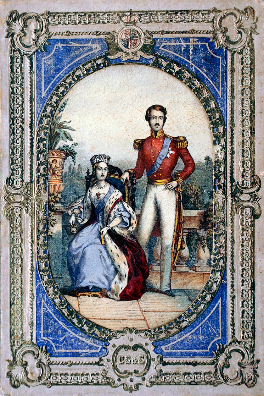 Kuningatar Victoria ja prinssi Albert, 1840-luku tekijältä Unbekannt