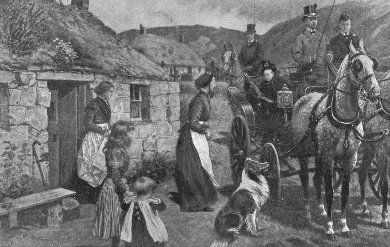 Kuningatar Victoria ja hänen ylämaan vuokralaiset, 1870-luku, 1901. tekijältä Unbekannt