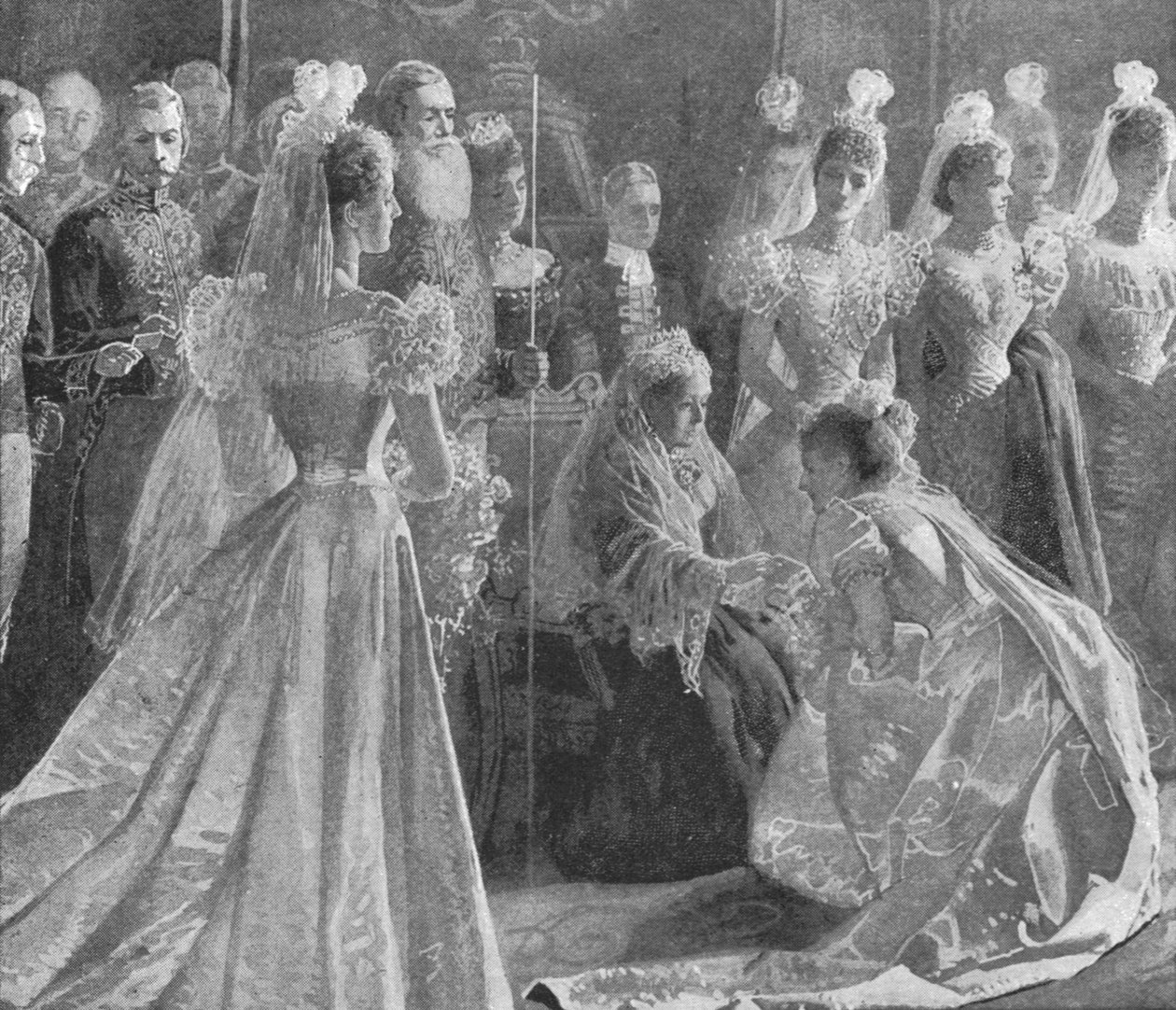 Queen Victorias Diamond Jubilee: Drawing Room Buckinghamin palatsissa, 11. toukokuuta 1897, 1901. tekijältä Unbekannt