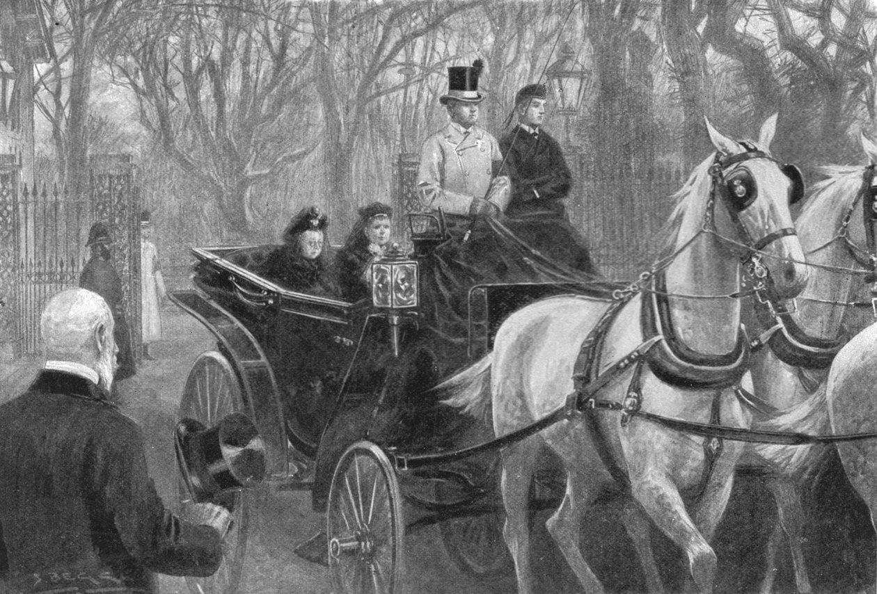 Queen Victorian viimeinen ajo, Osborne, 15. tammikuuta 1901. tekijältä Unbekannt