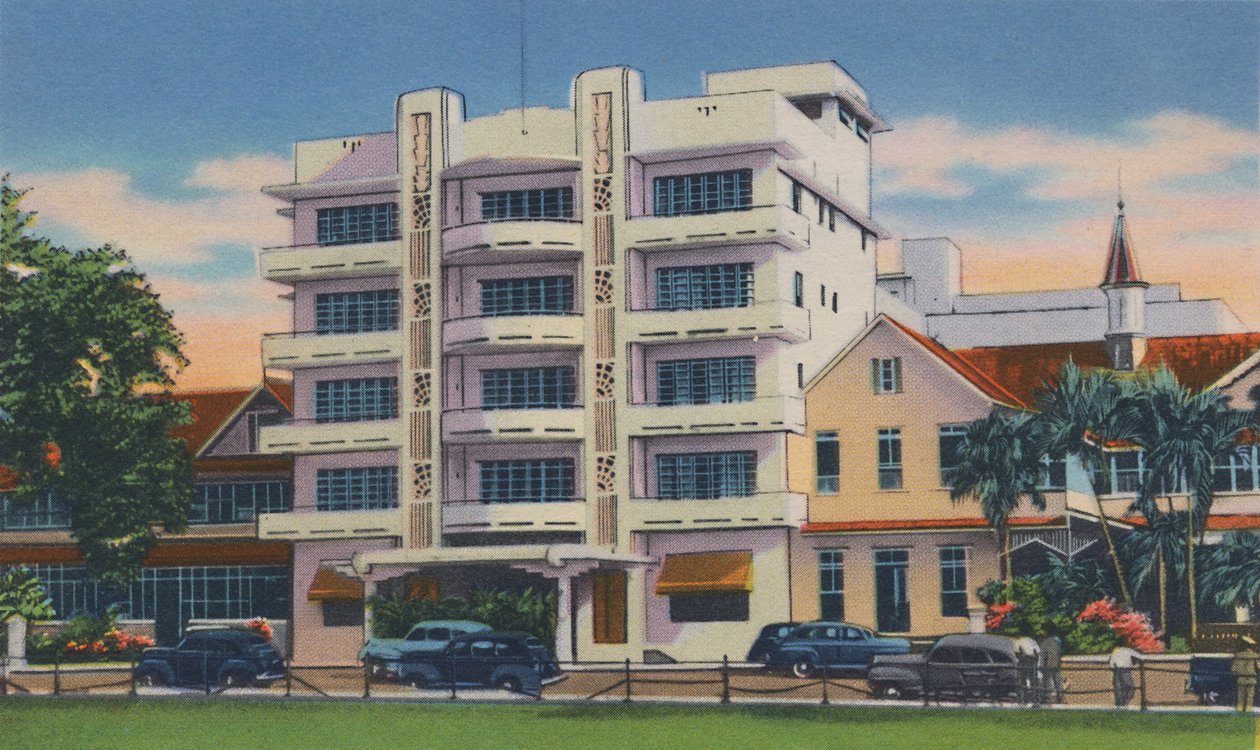 Queens Park Hotel, Port of Spain, Trinidad, B.W.I., 1940-luku, 1940-luku. tekijältä Unbekannt
