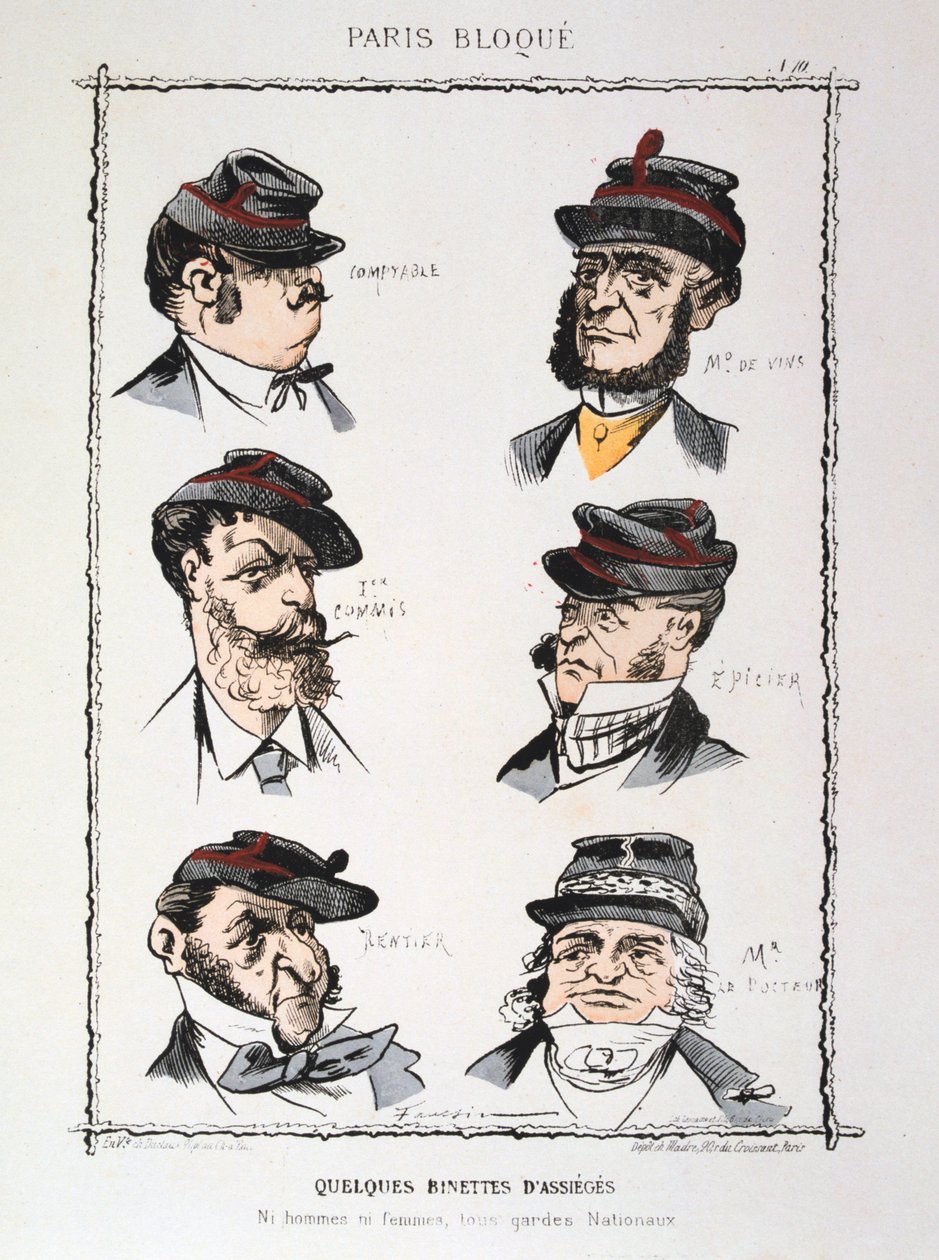 Muutama assieges kuokka, 1870-1871 tekijältä Unbekannt