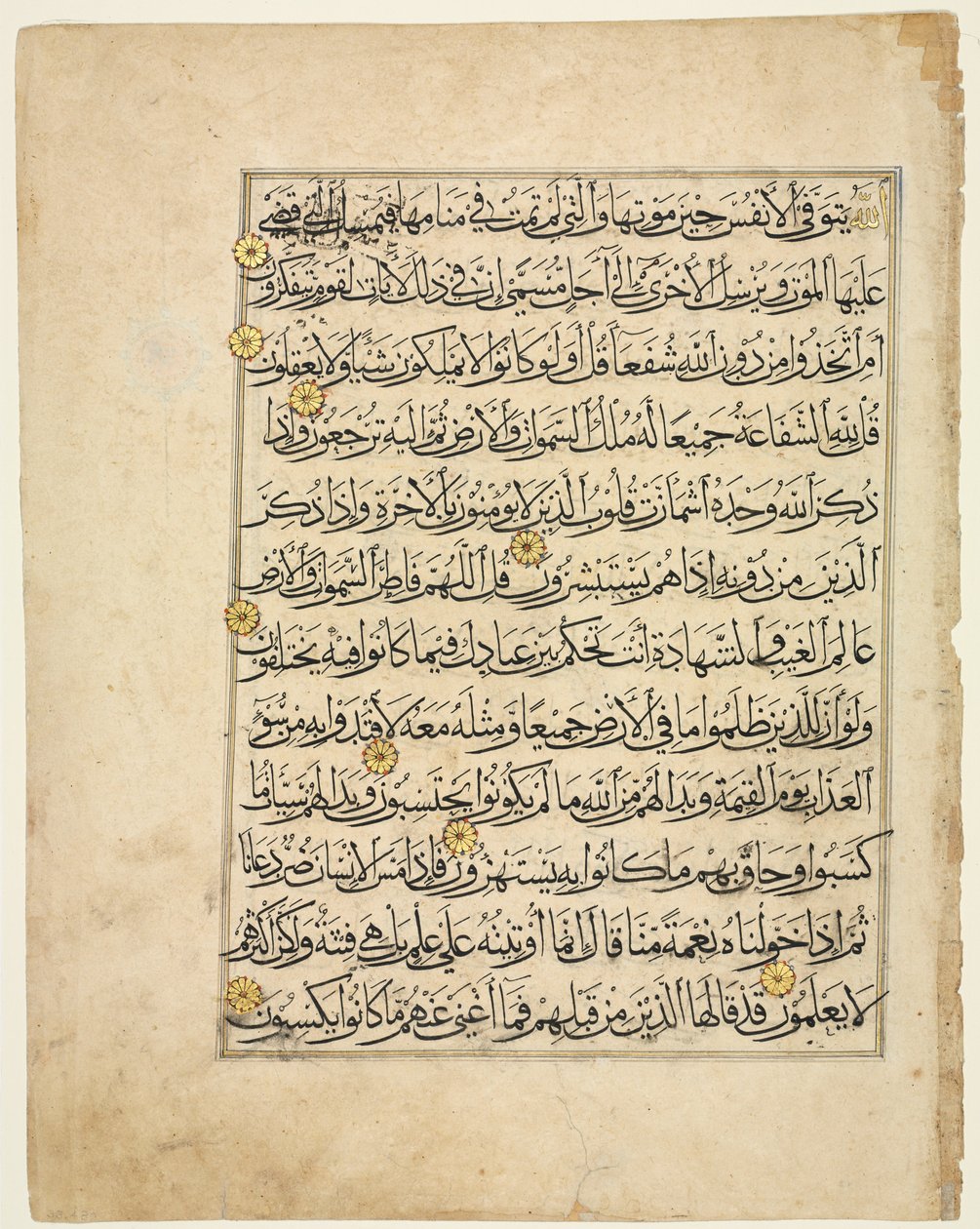 Koraanin käsikirjoitusfolio, 1300-luku. tekijältä Unbekannt