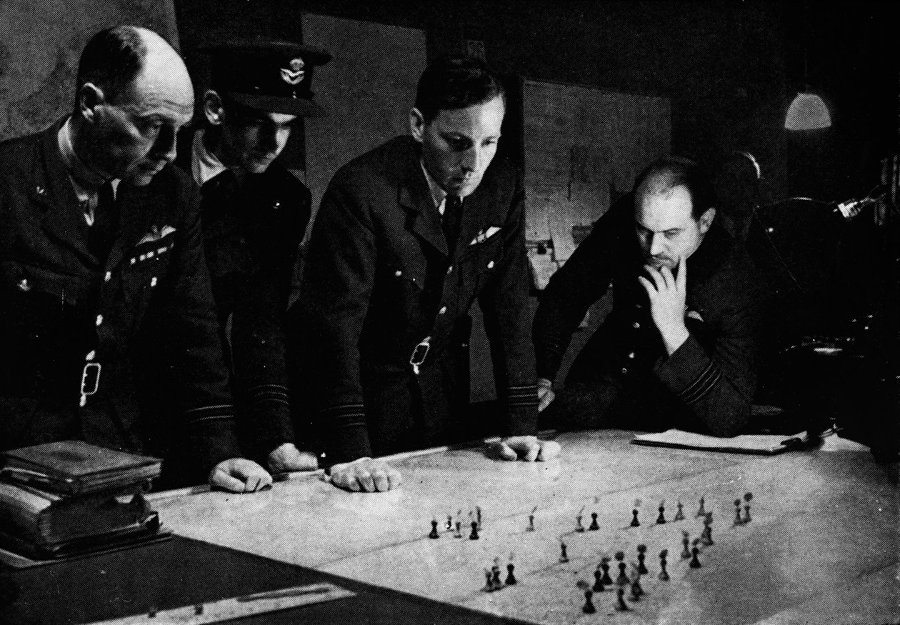 RAF Bomber Command -operaatiohuone ratsian aikana, 1941 tekijältä Unbekannt