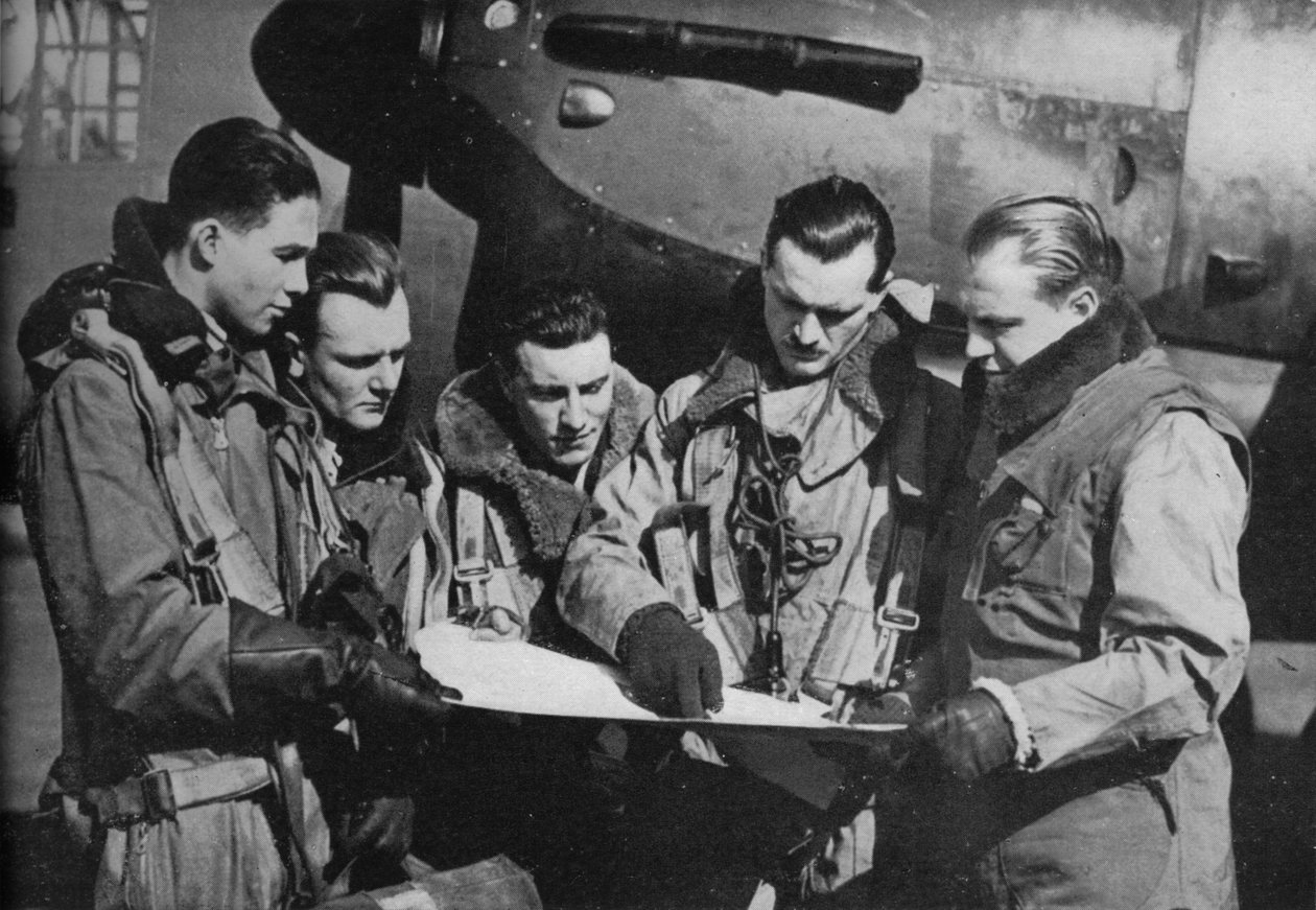 RAF:n pommikoneen miehistö, 1941 tekijältä Unbekannt