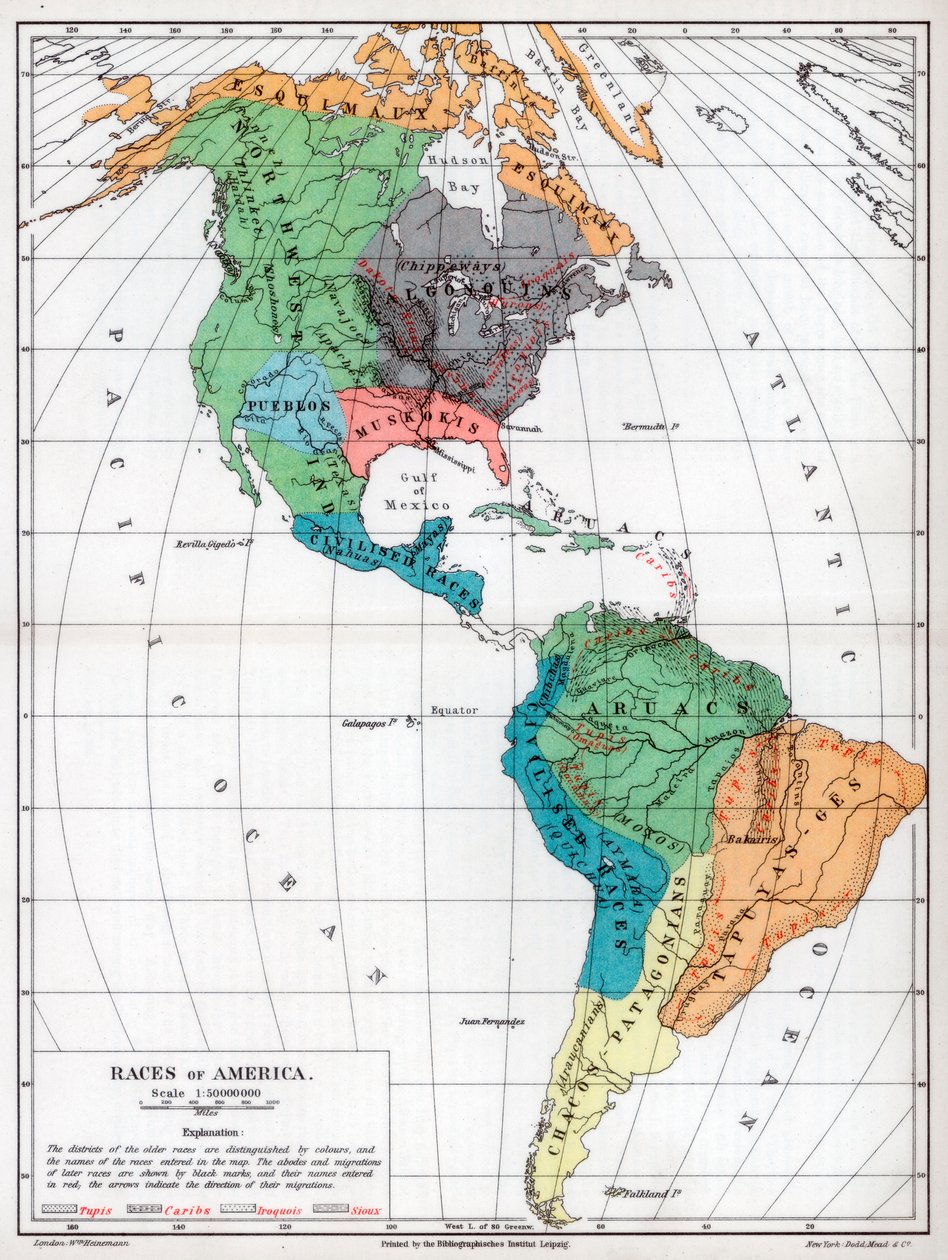 Races of America, 1901 tekijältä Unbekannt
