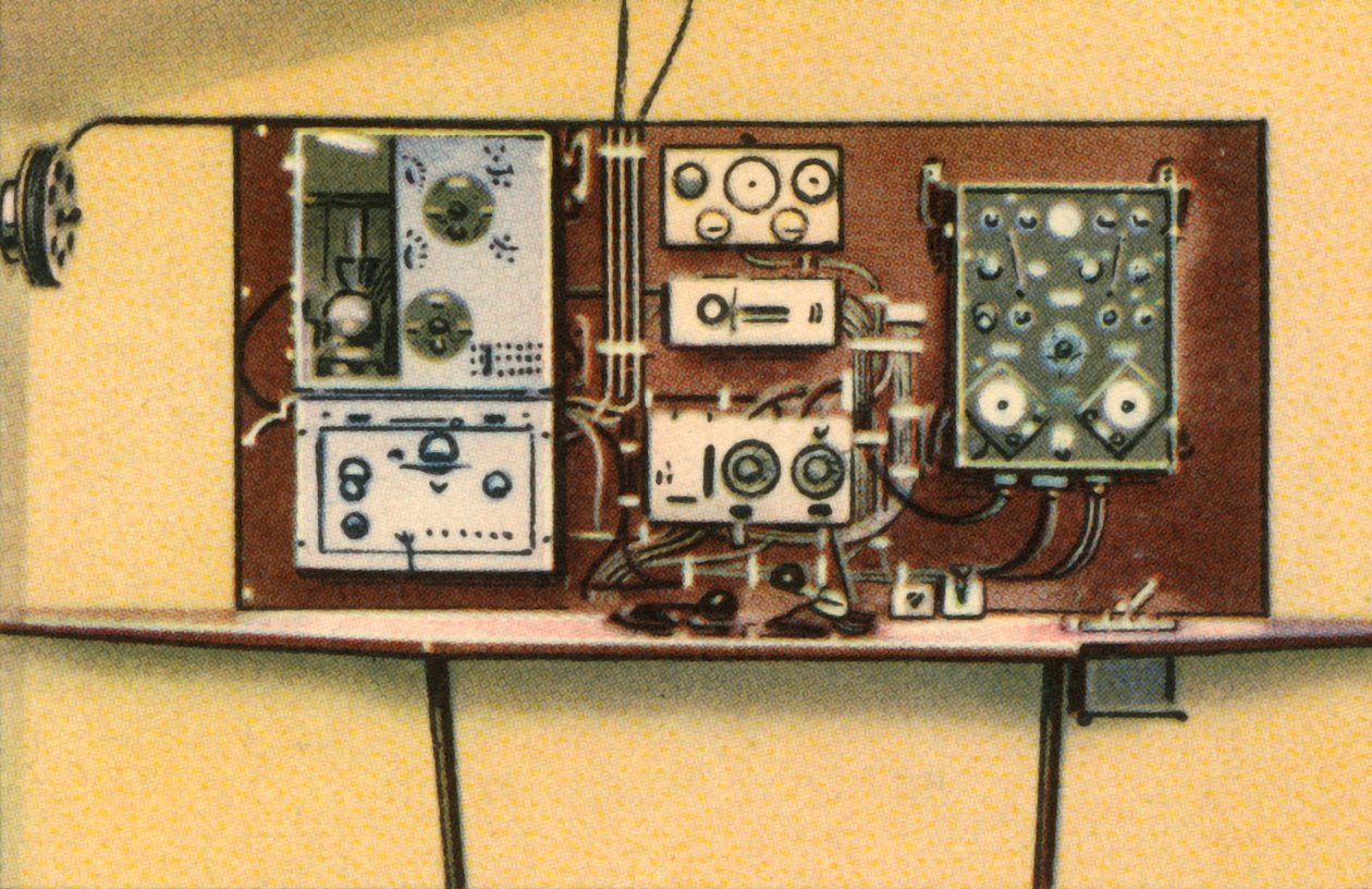 Radiohuone Dornier-lentoveneessä, 1920-luku, 1932. tekijältä Unbekannt
