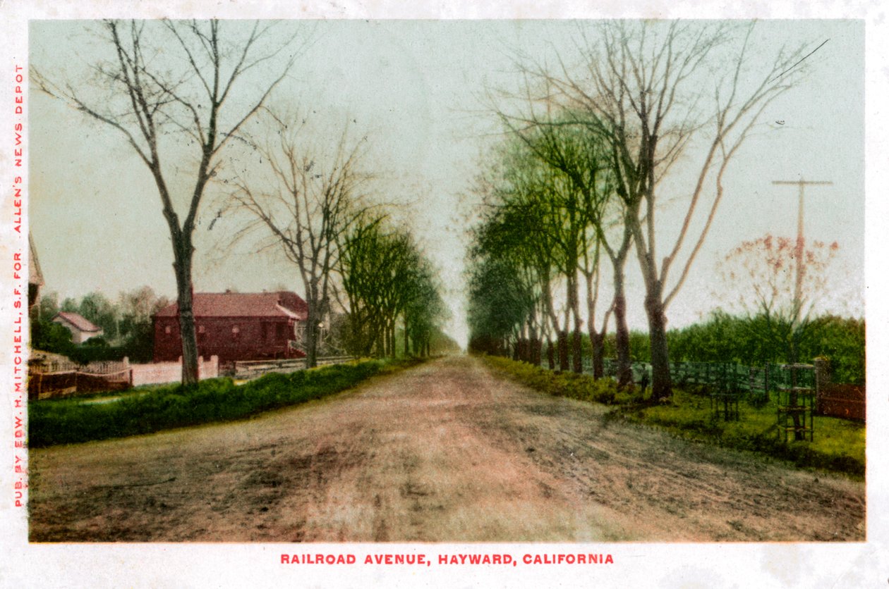 Railroad Avenue, Hayward, Kalifornia, 1905 tekijältä Unbekannt