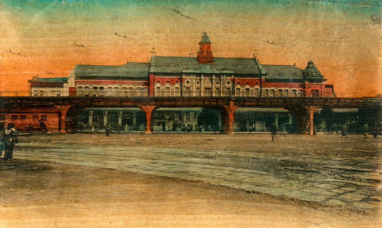 Rautatieasema, Yokohama, 1900-luku tekijältä Unbekannt