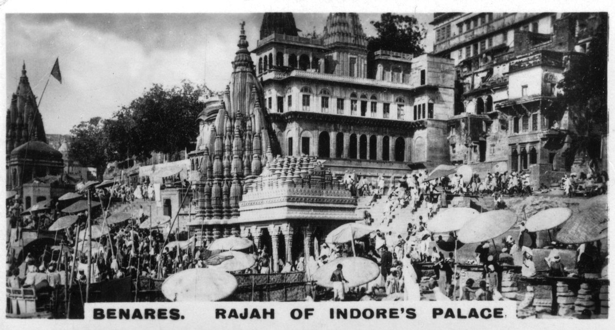Rajah of Indores Palace, Benares, Intia, 1925 tekijältä Unbekannt