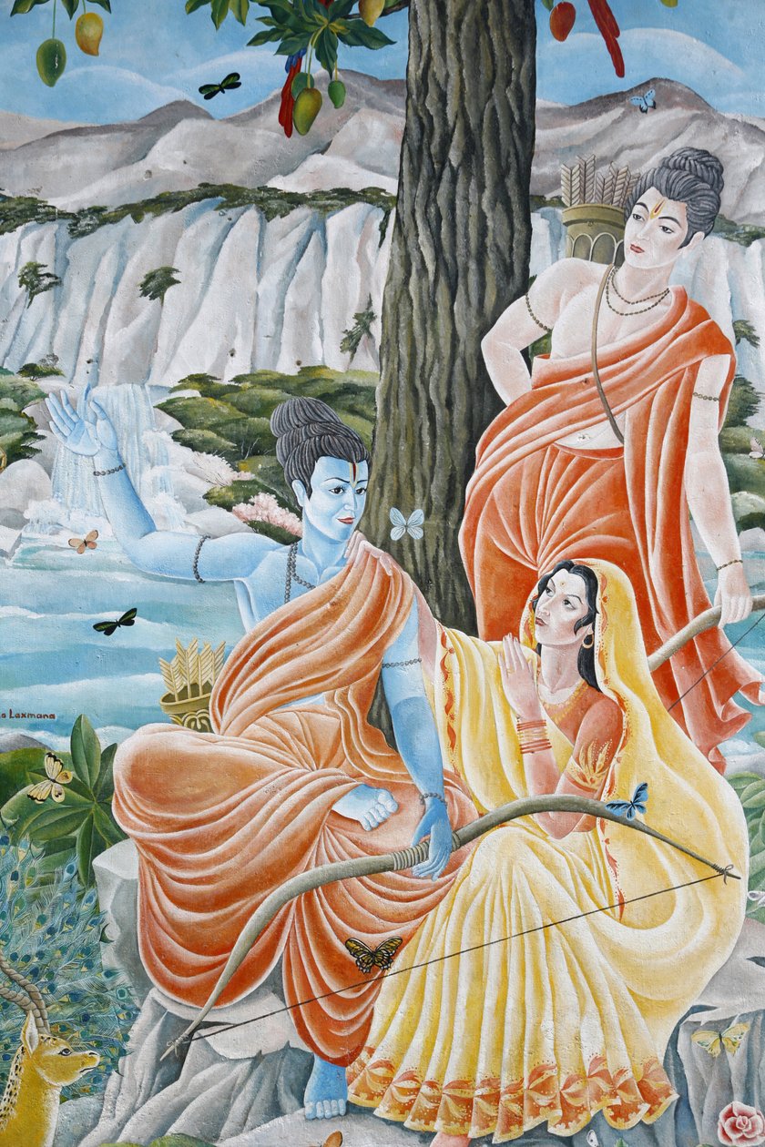 Rama, Sita ja Laxman. Pashupatinah, Kathmandu, Nepal tekijältä Unbekannt