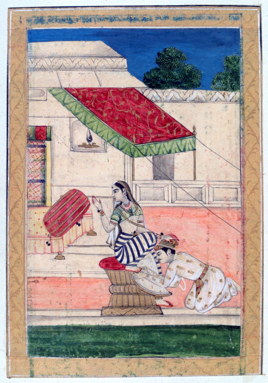 Ramkali Ragini, Ragamala-albumi, Rajasthanin koulu, 1800-luku tekijältä Unbekannt